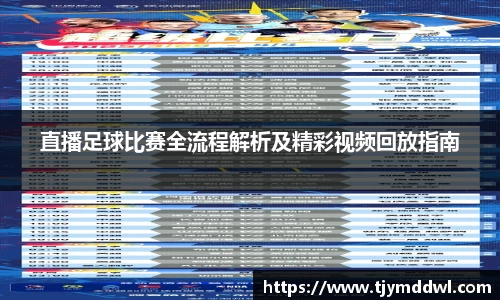 直播足球比赛全流程解析及精彩视频回放指南